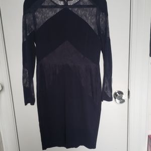 Whistles Navy Silk Dress